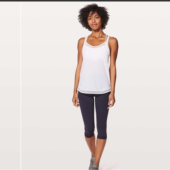 lululemon athletica Tops - Lululemon mix and mesh tank white